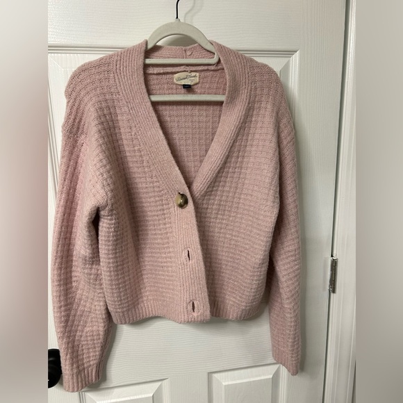 Pink Button-Up Cardigan - Picture 1 of 4